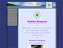 Tablet Screenshot of biogenes-leben.de